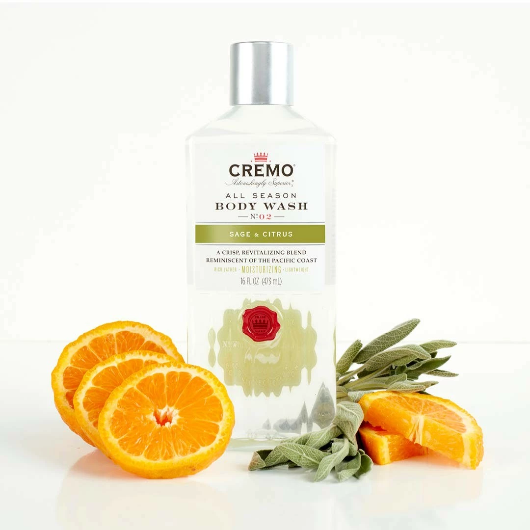 Cremo Rich-Lathering Sage & Citrus Body Wash, A Revitalizing Combination Of Bright Mandarin, Dry Herbs And White Cedar, 16 Oz (Pack Of 2) 8 Cremo Rich-Lathering Sage & Citrus Body Wash, A Revitalizing Combination Of Bright Mandarin, Dry Herbs And White Cedar, 16 Oz (Pack Of 2) - Image 6