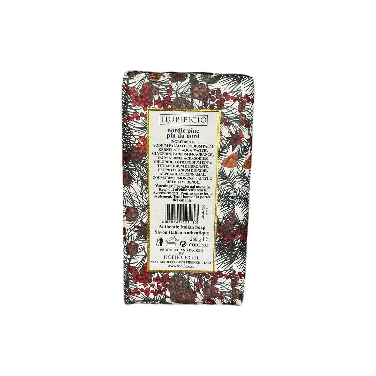 Hopificio Nordic Pine Handmade Soap. Finest Milled All-Natural Bar Soap, Moisturizing & Brightening. Suitable For Hand, Face & Body 9.17 Oz 5 Hopificio Nordic Pine Handmade Soap. Finest Milled All-Natural Bar Soap, Moisturizing & Brightening. Suitable For Hand, Face & Body 9.17 Oz - Image 3