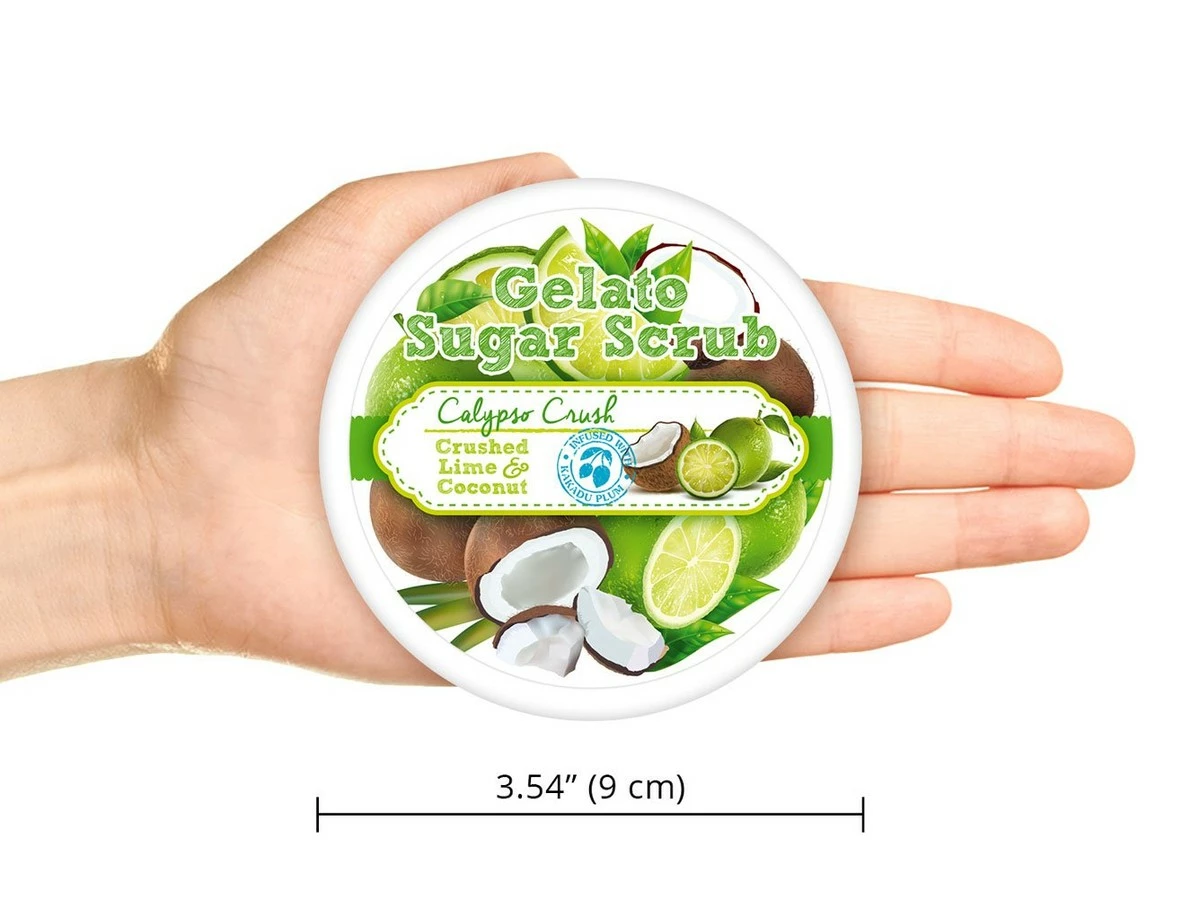 Soapy Sweets Calypso Crush Sugar Scrub - Crushed Lime & Coconut - Magically Turns Into A Lotion - SCRUB & SHAVING LOTION IN 1 - Antioxidants Helps Prevent Wrinkles And Fine Lines 9 Oz 4 Soapy Sweets Calypso Crush Sugar Scrub - Crushed Lime & Coconut - Magically Turns Into A Lotion - SCRUB & SHAVING LOTION IN 1 - Antioxidants Helps Prevent Wrinkles And Fine Lines 9 Oz - Image 2