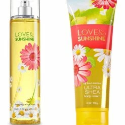 Bath & Body Works - Signature Collection – Love & Sunshine - Gift Set- Fine Fragrance Mist 8 Fl Oz & Ultra Shea Body Cream