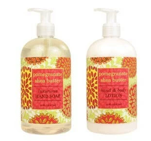 Greenwich Bay Trading Company Botanical Collection Bundle: Pomegranate Shea Butter - 16 Ounce Shea Butter Lotion & 16 Ounce Hand Soap 3 Greenwich Bay Trading Company Botanical Collection Bundle: Pomegranate Shea Butter - 16 Ounce Shea Butter Lotion & 16 Ounce Hand Soap