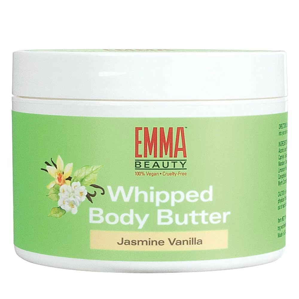 EMMA Beauty Whipped Body Butter For Dry Skin, Ultra-Hydrating, 100% Vegan & Cruelty-Free, Jasmine Vanilla, 7.5 Ounces 3 EMMA Beauty Whipped Body Butter For Dry Skin, Ultra-Hydrating, 100% Vegan & Cruelty-Free, Jasmine Vanilla, 7.5 Ounces