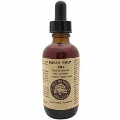 Best Nature's Cosmetics Buriti Pulp Oil - Cold Pressed, Unrefined, Wild Harvested 2oz / 60 Ml