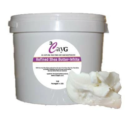 3CayG Direct Refined Shea Butter 5LB Pail White BULK Great For Soap Making And DIY Beauty Products (5LB) 3 3CayG Direct Refined Shea Butter 5LB Pail White BULK Great For Soap Making And DIY Beauty Products (5LB)