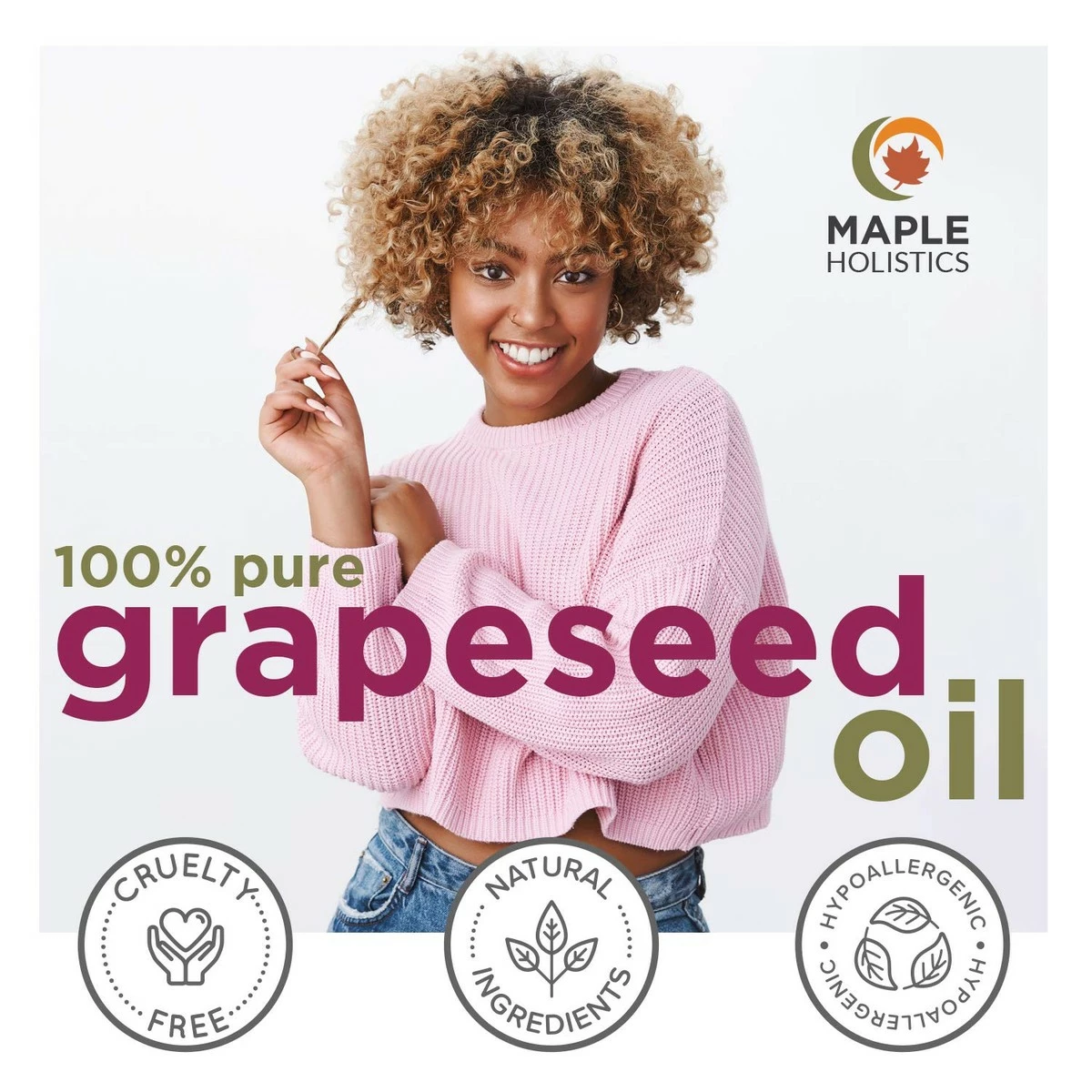 Maple Holistics Grapeseed Oil For Hair Skin And Nails - Pure Grapeseed Carrier Oil For Skin And Moisturizing Body Oil For Dry Skin - Grapeseed Oil For Skin Rich In Vitamin A E K And Omega 3 For Anti Aging Skin Care 6 Maple Holistics Grapeseed Oil For Hair Skin And Nails - Pure Grapeseed Carrier Oil For Skin And Moisturizing Body Oil For Dry Skin - Grapeseed Oil For Skin Rich In Vitamin A E K And Omega 3 For Anti Aging Skin Care - Image 4