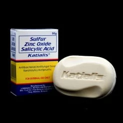 KATIALIS SOAP Sulfur Zinc Oxide Salicylic Acid Anti Fungal Anti Bacterial Soap 90 Grams