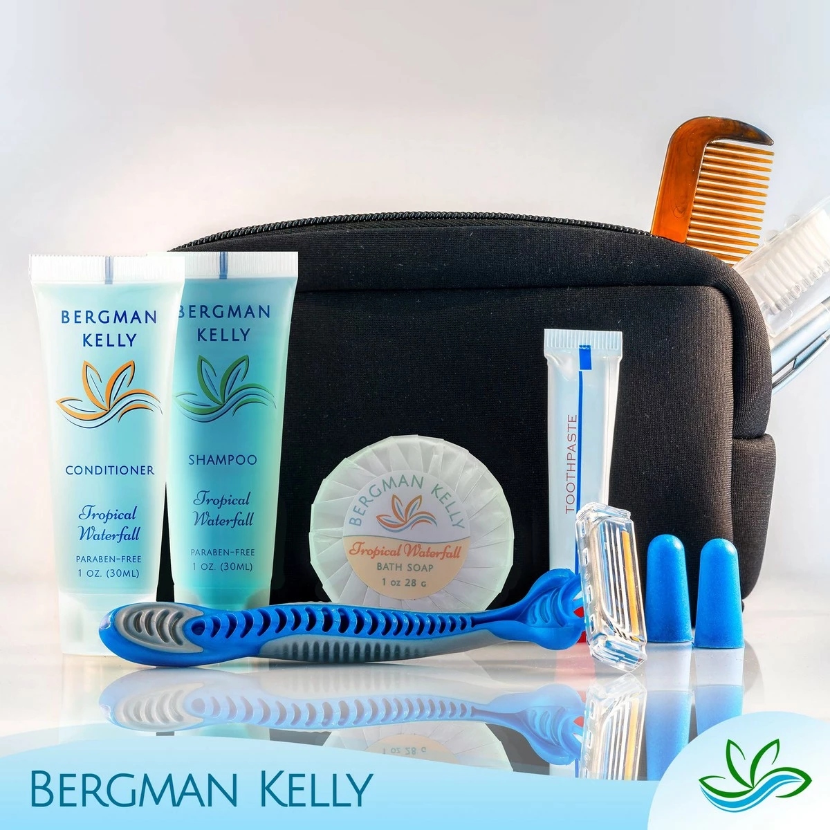 BERGMAN KELLY Round Soap Bars, 2in1 Shampoo & Conditioner 2-Piece Set (Tropical Waterfall, 1 Oz Each, 100 Pc), Delight Your Guests With Revitalizing & Refreshing Sanitary Toiletries & Hotel Amenities 7 BERGMAN KELLY Round Soap Bars, 2in1 Shampoo & Conditioner 2-Piece Set (Tropical Waterfall, 1 Oz Each, 100 Pc), Delight Your Guests With Revitalizing & Refreshing Sanitary Toiletries & Hotel Amenities - Image 5