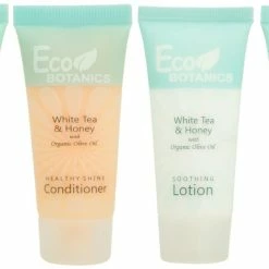 Terra Pure Store Eco Botanics 0.85 Oz. Toiletries Set | 1-Shoppe All-In-Kit Amenities For Hotels, Airbnb & Rentals | Hotel Shampoo & Conditioner, Body Wash, Body Lotion | 80 Piece Travel Set