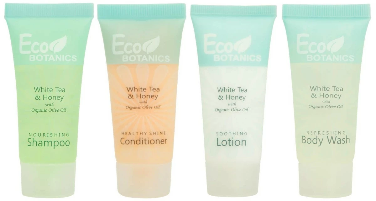 Terra Pure Store Eco Botanics 0.85 Oz. Toiletries Set | 1-Shoppe All-In-Kit Amenities For Hotels, Airbnb & Rentals | Hotel Shampoo & Conditioner, Body Wash, Body Lotion | 80 Piece Travel Set 3 Terra Pure Store Eco Botanics 0.85 Oz. Toiletries Set | 1-Shoppe All-In-Kit Amenities For Hotels, Airbnb & Rentals | Hotel Shampoo & Conditioner, Body Wash, Body Lotion | 80 Piece Travel Set