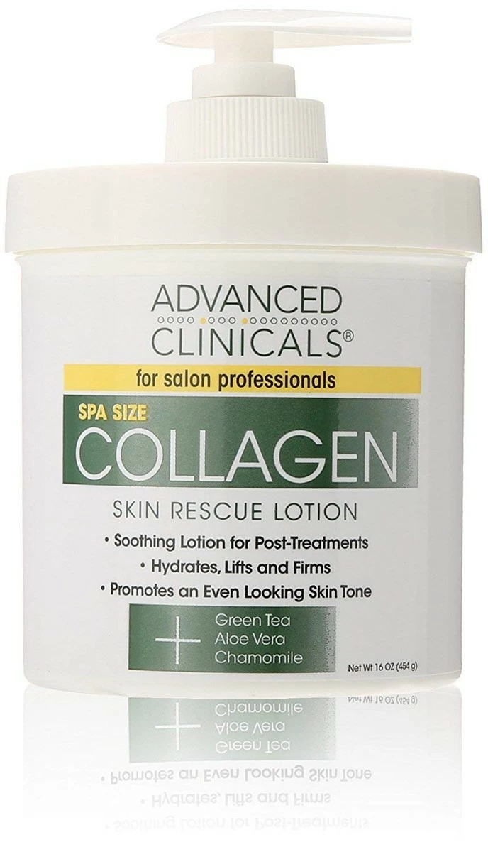 Advanced Clinicals Collagen Skin Rescue Lotion - Hydrate, Moisturize, Lift, Firm. Great For Dry Skin, 16 Ounce 3 Advanced Clinicals Collagen Skin Rescue Lotion - Hydrate, Moisturize, Lift, Firm. Great For Dry Skin, 16 Ounce