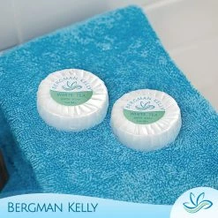 BERGMAN KELLY Sanitary Soap Bars (White Tea, 1 Oz, 100PK), Travel Size Luxury Bulk Hotel Bar Soap, Mini Individually Wrapped Round Soap, Hotel Toiletries For Airbnb, Motel, Guest Bathroom 11 BERGMAN KELLY Sanitary Soap Bars (White Tea, 1 Oz, 100PK), Travel Size Luxury Bulk Hotel Bar Soap, Mini Individually Wrapped Round Soap, Hotel Toiletries For Airbnb, Motel, Guest Bathroom -Moisturizers Sales dvg1jhleyx1qvx2cl555pobb6r9r