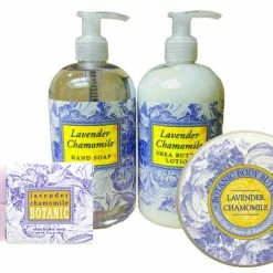 GENERIC Greenwich Bay Body Care Spa Quartet - Hand Soap, Lotion, Body Butter, And Soap Bar Square - Luxurious Shea Butter Body Care In Captivating Botanical Scents (Lavender Chamomile)