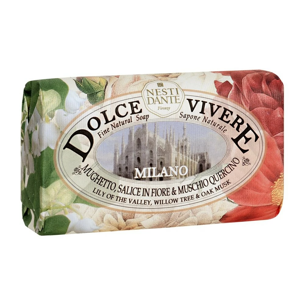 Nesti Dante Dolce Vivere Milano Lily Of The Valley, Willow Tree & Oak Musk Fine Natural Soap Bar, 250 G 4 Nesti Dante Dolce Vivere Milano Lily Of The Valley, Willow Tree & Oak Musk Fine Natural Soap Bar, 250 G - Image 2