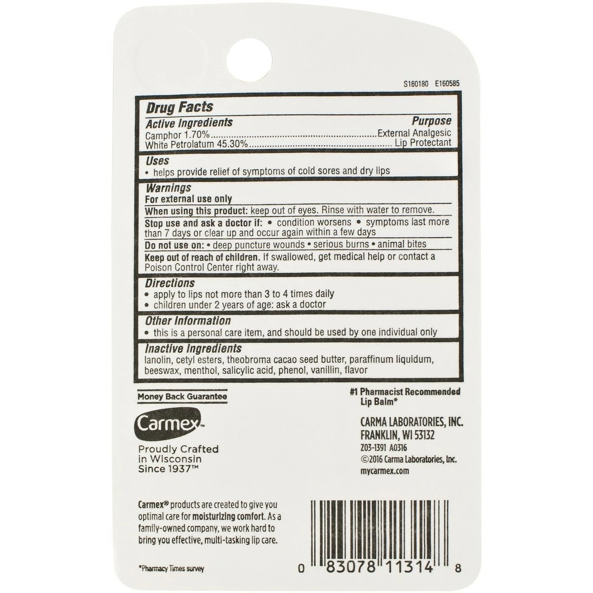 Carmex® Carmex Original Lip Balm, .35 Oz 6 Carmex® Carmex Original Lip Balm, .35 Oz - Image 4