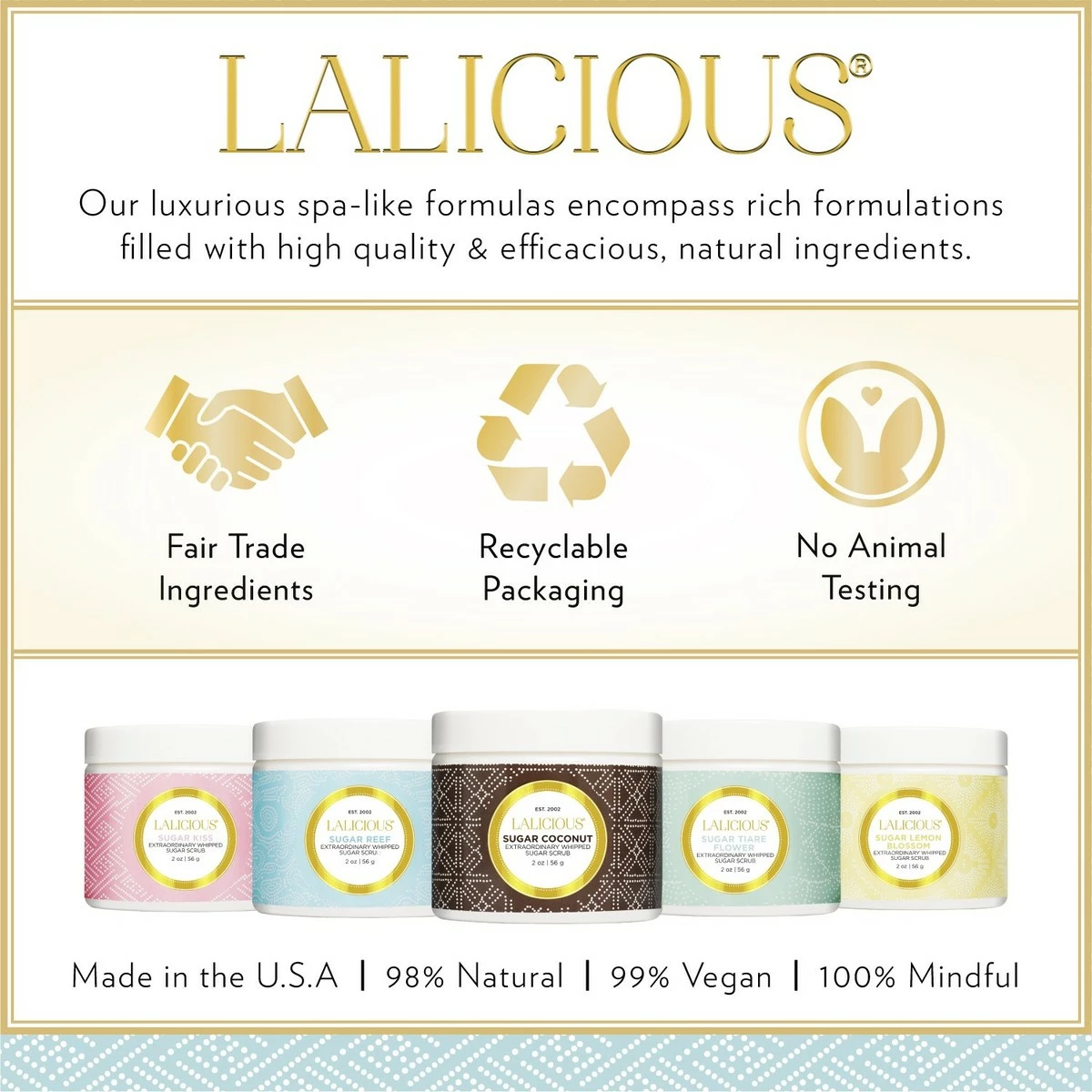 LALICIOUS Sugar Coffee Extraordinary Whipped Sugar Scrub - Cane Sugar Body Scrub With Coconut Oil & Honey, No Parabens (2 Ounces) 7 LALICIOUS Sugar Coffee Extraordinary Whipped Sugar Scrub - Cane Sugar Body Scrub With Coconut Oil & Honey, No Parabens (2 Ounces) - Image 5