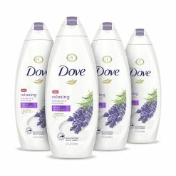 Dove Store Dove Body Wash For Softer And Smoother Skin After Just One Use Lavender Oil And Chamomile Stress Relieving And Calming 22 Oz, 4 Count