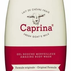 Caprina By Canus Amazing Body Wash With Fresh Canadian Goat Milk Gentle Soap Moisturizing Vitamin A, B2, B3 & More, Original, 16.9 Fl Oz