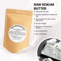 Aroma Depot 8oz Raw Kokum Butter Great For Skin, Body And Hair. 100% Pure I Natural I Cold Pressed I Thickener For Body Butters, Sunscreens, Soaps, Deodorants And Lotions. -Moisturizers Sales ep0gv0qqii0gcete20i5jljliaa5