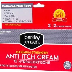 Berkley And Jensen Berkley Jensen Maximum Strength Anti-Itch 1% Hydrocortisone Cream, 2 Pk./1 Oz.