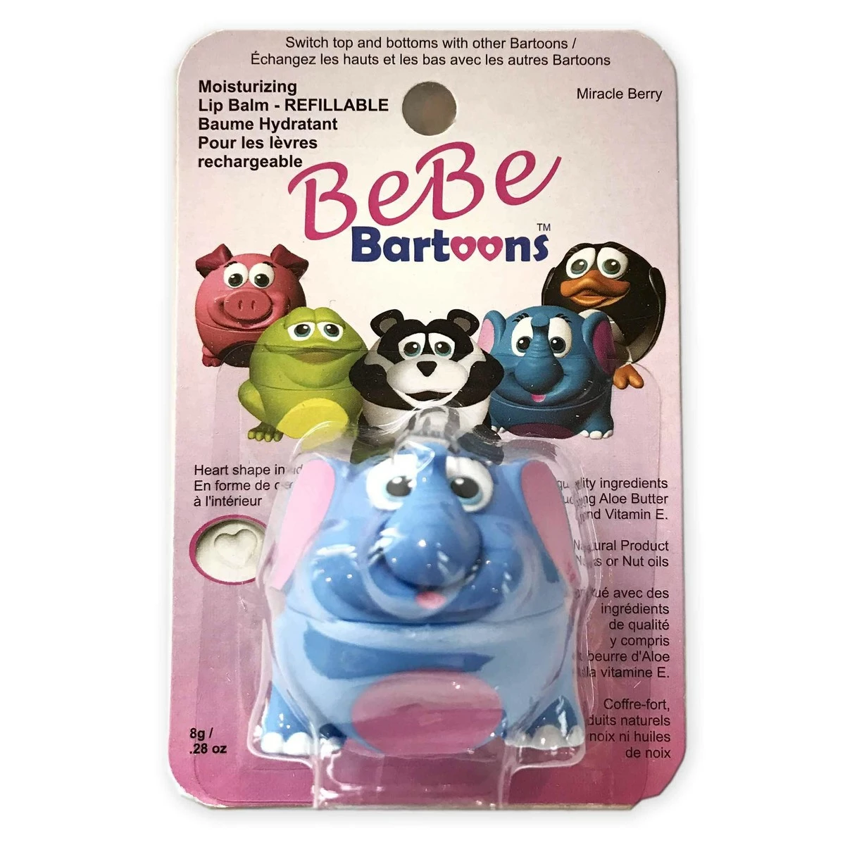 BeBe Bartoons Elephant & Ladybug Lip Balm 6 BeBe Bartoons Elephant & Ladybug Lip Balm - Image 4