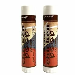 Simone Chickenbone Store Chicken Poop Lip Balm Simone Chickenbone Coconut Duo 100% Natural Moisturizer For Dry Chapped Lips, 0.15 Oz (Pack Of 2)