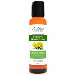 Evening Primrose Oil By Velona - 2 Oz | 100% Pure And Natural Carrier Oil | Cold Pressed And Cold-Filtered | Moisturizing Face, Hair, Body And Skin Care | Use Today - Enjoy Results