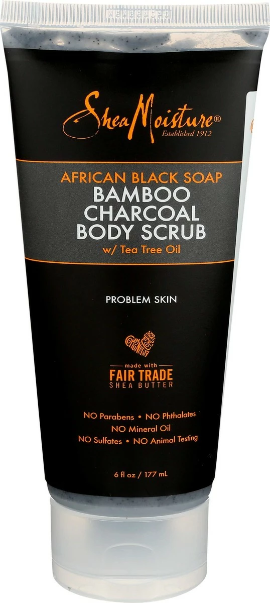 Shea Moisture Bamboo Charcoal Body Scrub, 6 Oz 3 Shea Moisture Bamboo Charcoal Body Scrub, 6 Oz