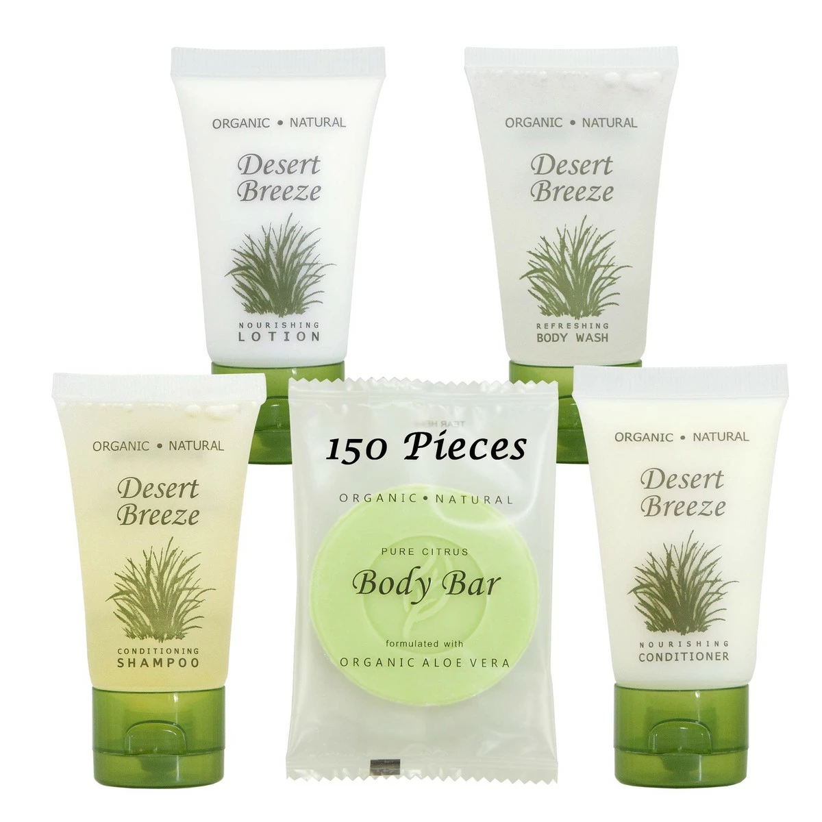 Terra Pure Desert Breeze Hotel Soaps And Toiletries Bulk Set | 1-Shoppe All-In-Kit Amenities For Hotels | 1oz Hotel Shampoo & Conditioner, Body Wash, Body Lotion & Bar Soap | Travel Size Toiletries 150 Pieces 3 Terra Pure Desert Breeze Hotel Soaps And Toiletries Bulk Set | 1-Shoppe All-In-Kit Amenities For Hotels | 1oz Hotel Shampoo & Conditioner, Body Wash, Body Lotion & Bar Soap | Travel Size Toiletries 150 Pieces
