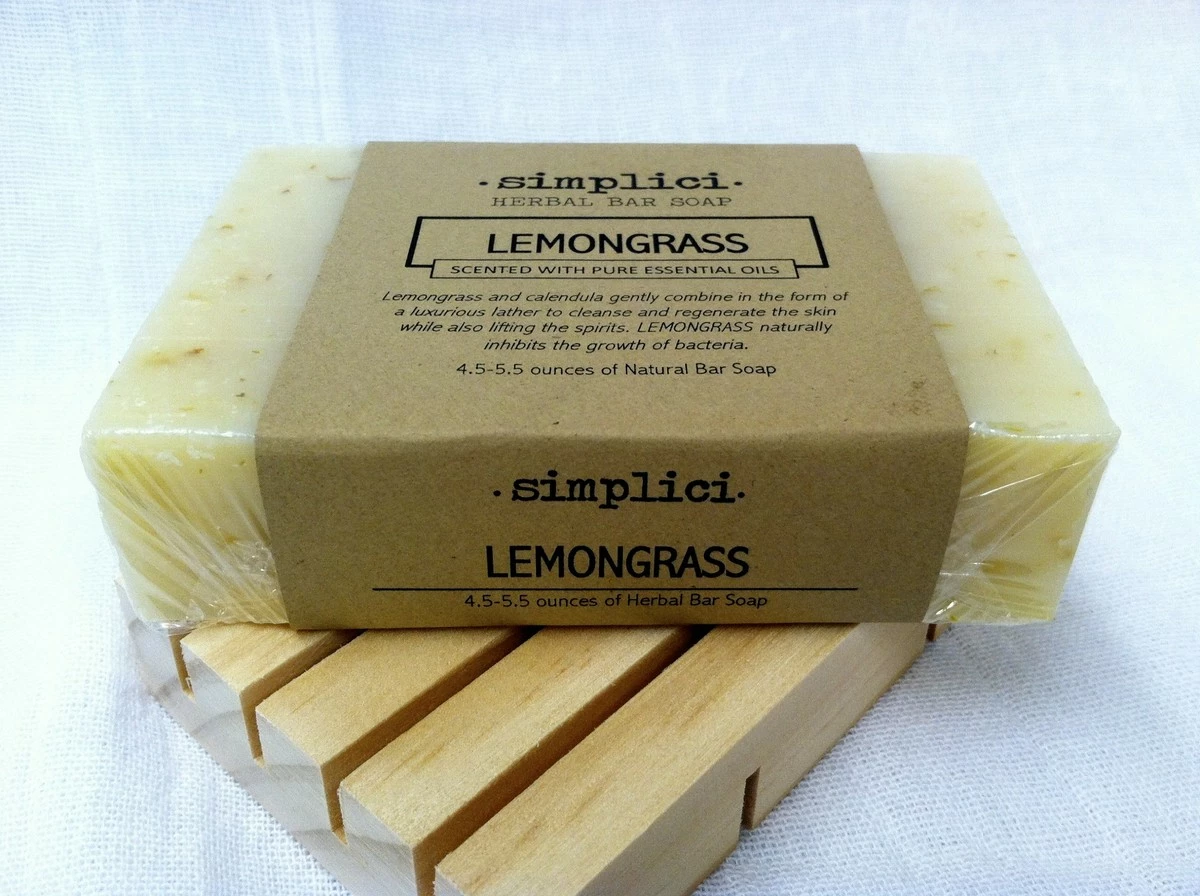 Simplici Lemongrass Bar Soap 3-pack (5 Oz Bars) 5 Simplici Lemongrass Bar Soap 3-pack (5 Oz Bars) - Image 3