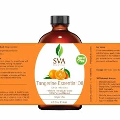 SVA Organics Tangerine Essential Oil 4 Oz 100% Pure Natural Therapeutic Grade Undiluted Steam Distilled Oil With Dropper -Moisturizers Sales f3awin3m1xaxhg6ybeiyt0l7eh2q
