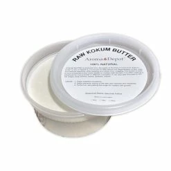Aroma Depot 8oz Raw Kokum Butter Great For Skin, Body And Hair. 100% Pure I Natural I Cold Pressed I Thickener For Body Butters, Sunscreens, Soaps, Deodorants And Lotions.