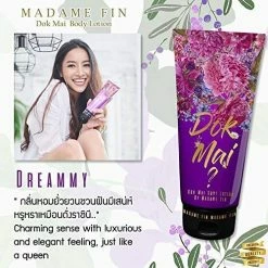 Natural Dok Mai Body Lotion Best Gift Set Thai Famous Popular 3 Colors Dok Mai Body Lotion Madam Fin Classic Perfume Sweet Flower (Red, Purple, Green) 120 Ml. By Madam A -Moisturizers Sales fj1hox9ys4jy0grs3yzt9pudb1lv