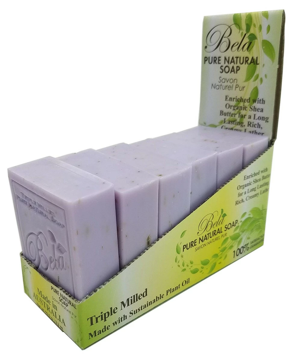 BELA PURE NATURAL SOAPS AND ODOR ELIMINATING HOME FRAGRANCES Store Bela Bath & Beauty, Lavender & Flower, Triple French Milled Moisturizing Soap Bars, No Harsh Ingredients, 3.5 Oz Each - 6 Pack 6 BELA PURE NATURAL SOAPS AND ODOR ELIMINATING HOME FRAGRANCES Store Bela Bath & Beauty, Lavender & Flower, Triple French Milled Moisturizing Soap Bars, No Harsh Ingredients, 3.5 Oz Each - 6 Pack - Image 4