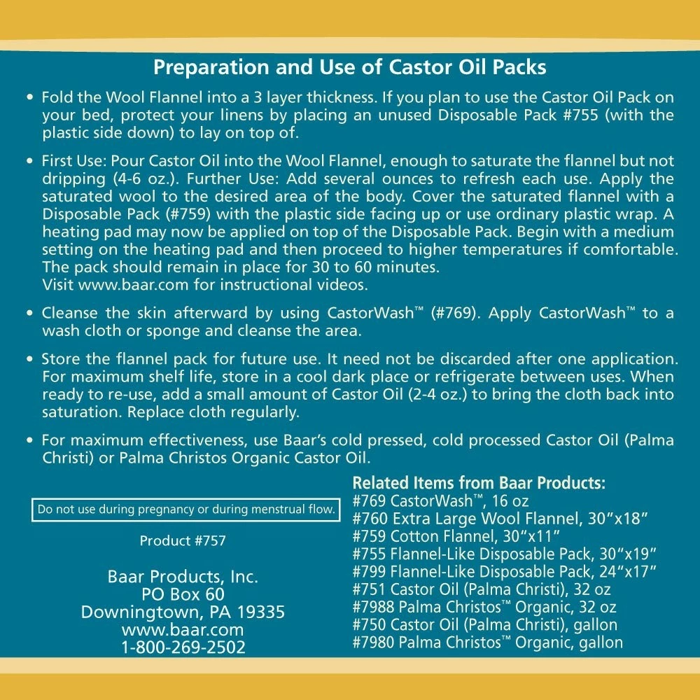 Baar Pure Organic Cold Pressed Castor Oil Pack Kit - Exclusive Palma Christos Brand - Hexane FREE! Many Castor Oil Uses For Health Problems! 7 Baar Pure Organic Cold Pressed Castor Oil Pack Kit - Exclusive Palma Christos Brand - Hexane FREE! Many Castor Oil Uses For Health Problems! - Image 5