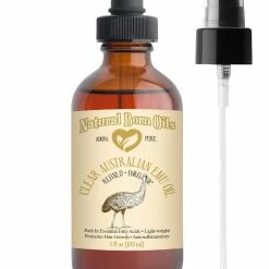 Natural Born Oils SALE! 4oz Ultra Clear Emu Oil, 100% Pure And Natural, Fully Refined, Organic, Lightweight Moisturizer For Skin And Hair - Includes Dropper & Pump