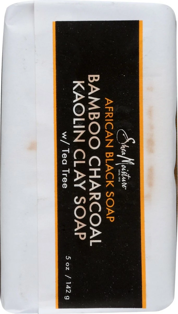 SHEA MOISTURE Store Shea Moisture African Black Soap Bamboo Charcoal Kaolin Clay Soap By Shea Moisture For Unisex - 5 Oz Bar Soap, 5 Ounce 4 SHEA MOISTURE Store Shea Moisture African Black Soap Bamboo Charcoal Kaolin Clay Soap By Shea Moisture For Unisex - 5 Oz Bar Soap, 5 Ounce - Image 2