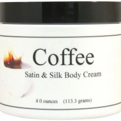 Eclectic Lady Coffee Satin And Silk Cream, Body Cream, Body Lotion, 4 Oz