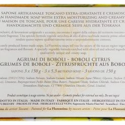 La Florentina: "Agrumi Di Boboli" Bar Soaps, Citrus Scent, "Bellosguardo" Collection - Pack Of 3 Soaps, 5.3 Ounces (150g) Each, Gift Box [ Italian Import ] -Moisturizers Sales ghrrexf8or77repv8n0pqj564vxe