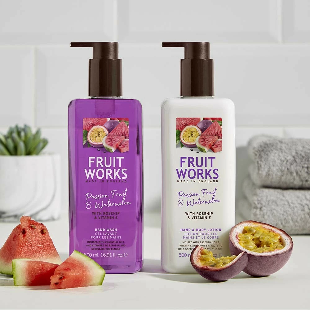 Fruit Works Passion Fruit & Watermelon Cruelty Free & Vegan Body Butter With Natural Extracts 1x 225g 5 Fruit Works Passion Fruit & Watermelon Cruelty Free & Vegan Body Butter With Natural Extracts 1x 225g - Image 3