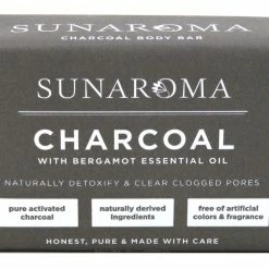 SUNAROMA Soap Bar Charcoal With Bergamot Oil 8 Ounce (SG_B07J1YBRKH_US)