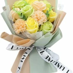 FRECI Artificial Soap Flower Bath Soap Rose Flower Scented Soap Bouquet For Mother Valentine's Day Party Wedding Decoration - Green 9 FRECI Artificial Soap Flower Bath Soap Rose Flower Scented Soap Bouquet For Mother Valentine's Day Party Wedding Decoration - Green -Moisturizers Sales gj6p144p2a6i21t3ly8m7zirzwcd