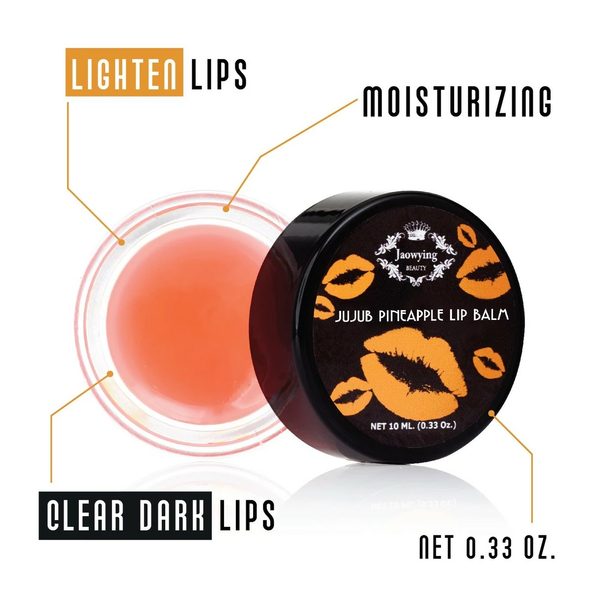 Jaowying Beauty Pineapple Lightening Lip Treatment For Dark Lips - Rich Shea Butter, Softens, Hydrates And Nourishes - Net 0.33 Oz (10 G.) 6 Jaowying Beauty Pineapple Lightening Lip Treatment For Dark Lips - Rich Shea Butter, Softens, Hydrates And Nourishes - Net 0.33 Oz (10 G.) - Image 4