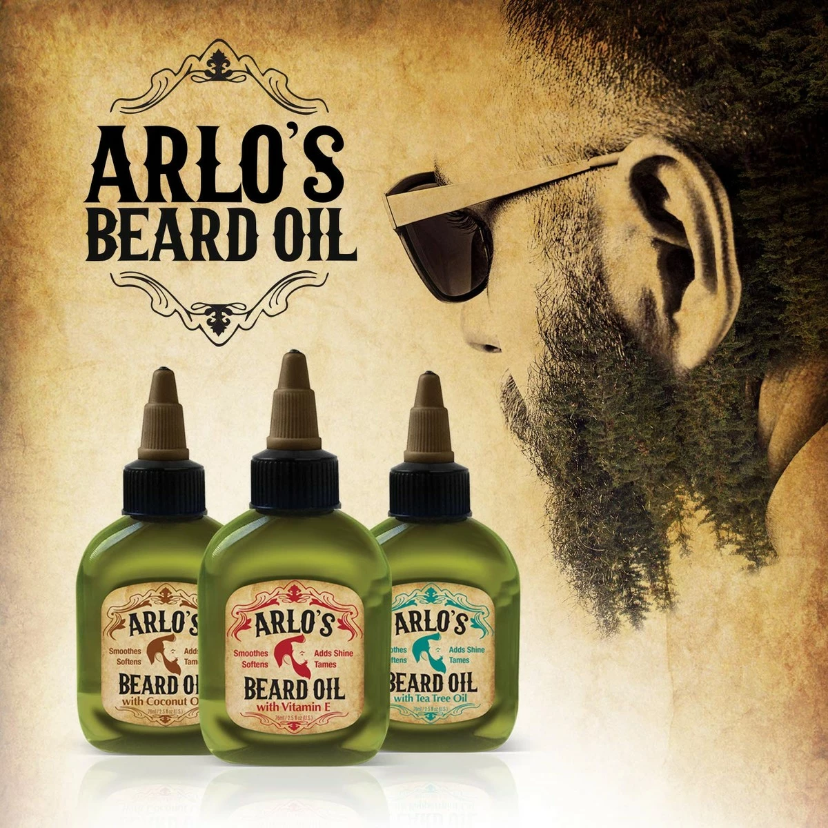 Arlo's Store Arlo's Beard Oil - Argan Oil 2.5 Ounce (2 Pack) 4 Arlo's Store Arlo's Beard Oil - Argan Oil 2.5 Ounce (2 Pack) - Image 2