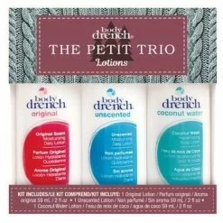 Body Drench The Petit Trio Mini Body Lotion Kit - Original, Unscented, Coconut Water