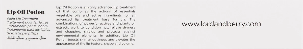 Lord & Berry LIP OIL POTION Hydrating And Treatment Lip Oil, Clear 9 Lord & Berry LIP OIL POTION Hydrating And Treatment Lip Oil, Clear - Image 7
