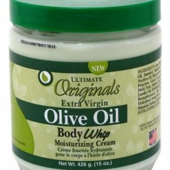 Africa's Best Ultimate Organic Extra-virgin Olive Oil Body Whip Cream, 15 Ounce