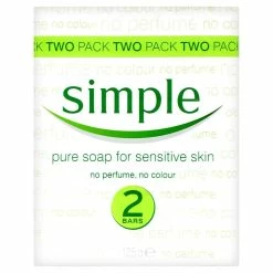 Simple Pure Soap Sensitive Skin Twin Pack 2x125G (Pack Of 2)