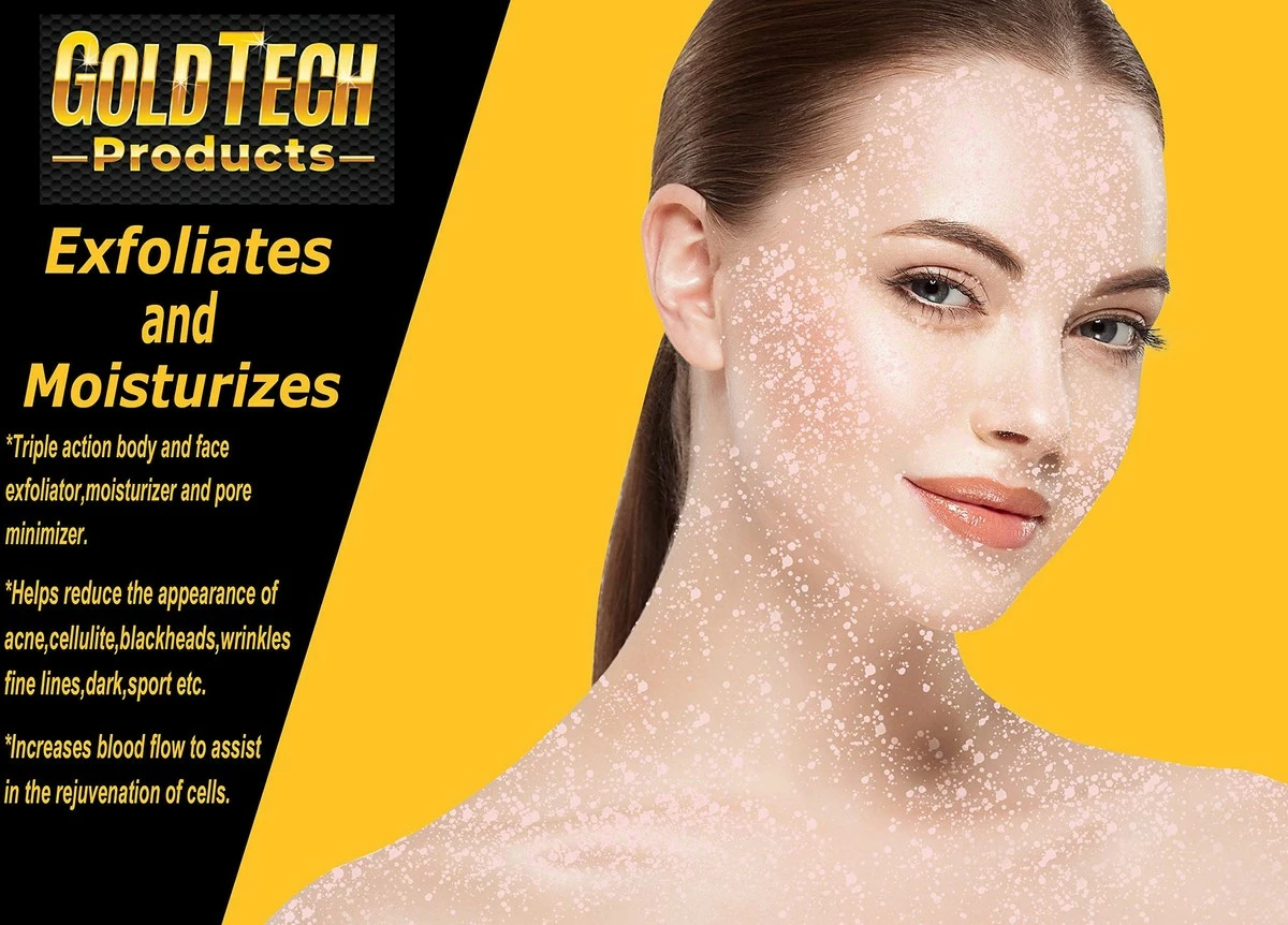 GoldTech Products Himalayan Scrub Infused With Collagen And Stem Cells - Natural Body Scrub Exfoliator Great For Acne, Cellulite, Wrinkles, Scars - Deep Cleansing, And Moisturizing 12 OZ 6 GoldTech Products Himalayan Scrub Infused With Collagen And Stem Cells - Natural Body Scrub Exfoliator Great For Acne, Cellulite, Wrinkles, Scars - Deep Cleansing, And Moisturizing 12 OZ - Image 4