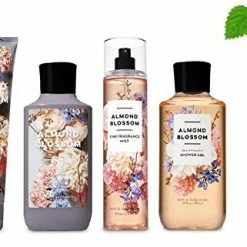 Bath & Body Works Bath And Body Works ALMOND BLOSSOM Deluxe Gift Set Lotion ~ Cream ~ Fragrance Mist ~ Shower Gel + FREE Shower Sponge Lot Of 5 -Moisturizers Sales hb307zn26ns1mwjguc4bklnhmah4