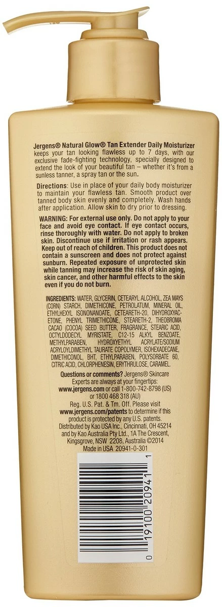 Jergens Natural Glow Tan Extender Daily Moisturizer, 7.5 Ounce 4 Jergens Natural Glow Tan Extender Daily Moisturizer, 7.5 Ounce - Image 2